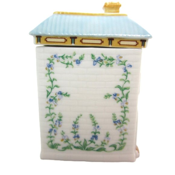 Original Lenox Spice Village Basil Spice Jar Cottage House Ceramic - Picture 4 of 9
